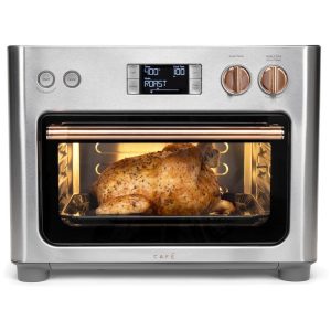 Forno Elétrico de Bancada com 11 Predefinições em Aço Inoxidável 110V 1800W Café Prateado.