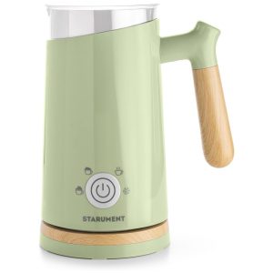 Espumador de Leite Elétrico 300mL com 4 Modos 110V Starument Verde