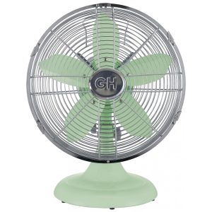 Ventilador de Mesa Retrô com 3 Velocidades 110V Good Housekeeping 92604 Verde