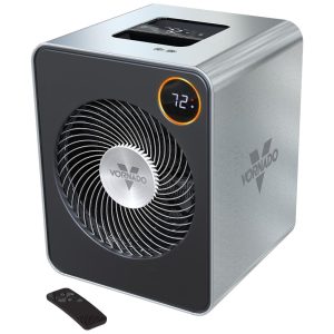 Aquecedor de Metal para Sala com termostato Digital e Controle Remoto 110V 1500 Watts Vornado VMHi600 Prata