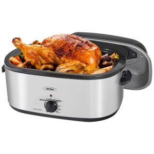 Panela Elétrica 24 Litros em Aço Inoxidável e Função de Descongelar 110V Sunvivi Prata