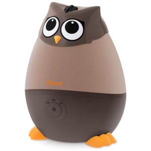 Umidificador Ultrassônico 18L com Tema de Coruja Tanque Removível e Desligamento Automático para Ambientes até 46m2 110V CRANE Marrom