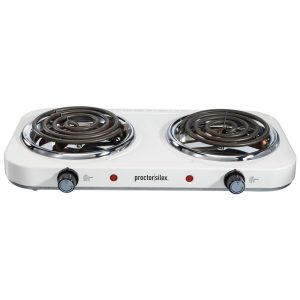 Cooktop Elétrico Portátil com 2 Queimadores e Ajuste de Temperatura 110V 1700W Proctor Silex Branco