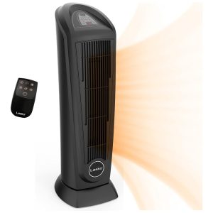 Aquecedor Elétrico de Cerâmica com Controle Remoto e Proteção Contra Superaquecimento 1500W 110V Lasko 751321 Preto