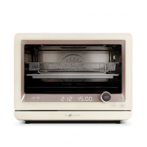 Forno Elétrico a Vapor VAL CUCINA Amarelo Amêndoa 30L 7 em 1 Convecção Air Fry Sous Vide 1500W 110V