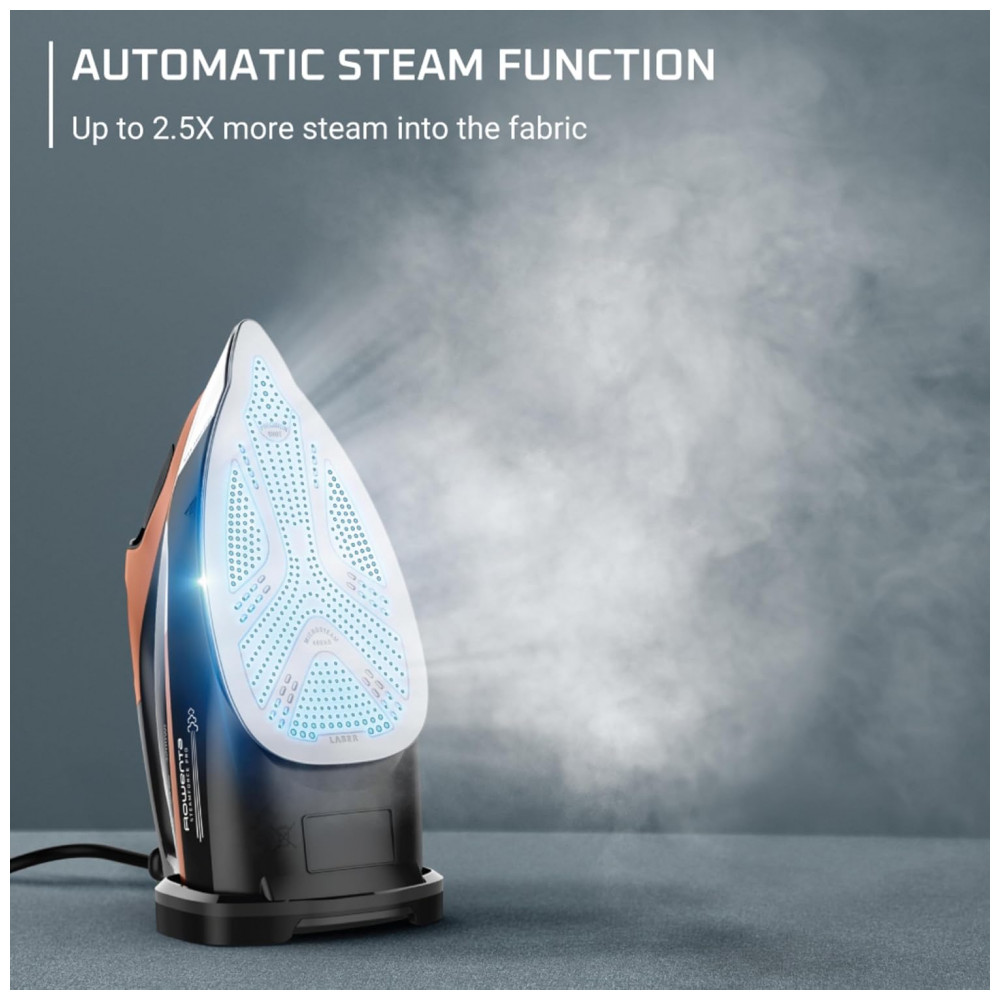 Ferro a Vapor Rowenta Steam Force Pro para Roupas 1850 Watts 5 Configurações Inteligentes de Tela Base de Aço Inoxidável - Imagem 3
