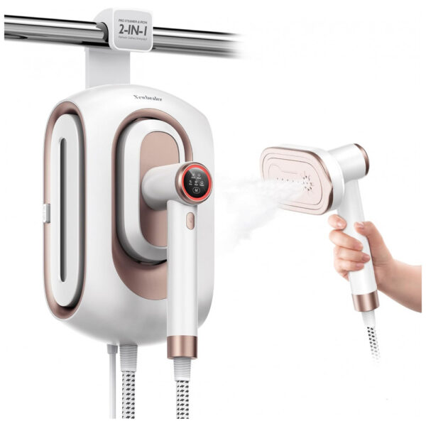 Steamer, Passadeira e Vaporizador Newbealer 2 em 1 Pro, 1550W, Reservatório de 1.2L,