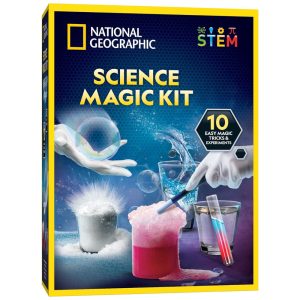 Show de Mágica em 1 Caixa com 10 Truques Incríveis para Crianças NATIONAL GEOGRAPHIC NGSCIMAGIC Azul