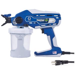 Pistola de Pintura Graco TrueCoat 360 Pulverizador de Tinta Elétrico Velocidade Única Com Fio Capacidade de 189L Ideal para Pintura Rápida.