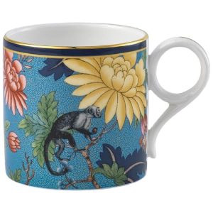 Caneca Elegante e Sofisticada com Tema de Natureza e Plantas Material de Porcelana Fina e Capacidade de 290mL Wedgwood 1057275 Colorida