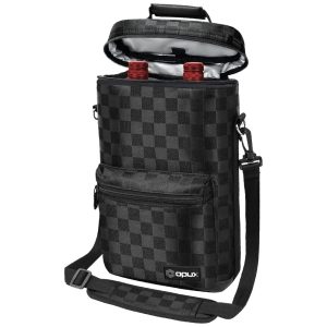Bolsa Térmica Para Transporte de Vinhos até 2 Garrafas OPUX Preto