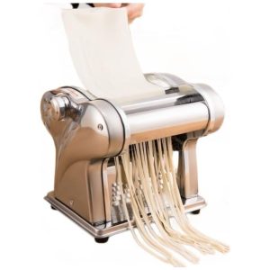 Máquina Automática Elétrica de Fazer Massas Aço Inoxidável Comercial Ideal para Espaguete Fettuccine Lasanha e MassasTreliamd