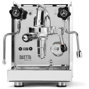 Máquina de Café Expresso em Aço Inoxidável com Controle de Temperatura PID e Modo Ecológico de Baixo Consumo 110V 1500W Diletta Bello Prata