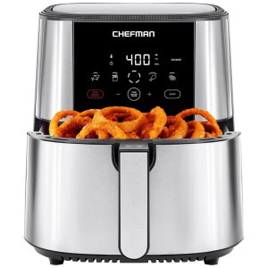 Fritadeira Elétrica Capacidade 7.5 L Antiaderente 1700W 110V CHEFMAN TurboFry Prateado