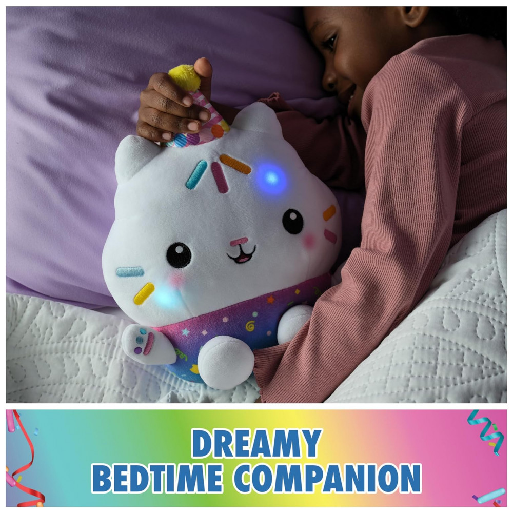 Gabby's Dollhouse Celebrações, Pelúcia Cakey Cat Festa de Confeitos, Animal de Pelúcia Interativo de 25cm com Sons, Brinquedo para Meninas e Meninos - Imagem 6