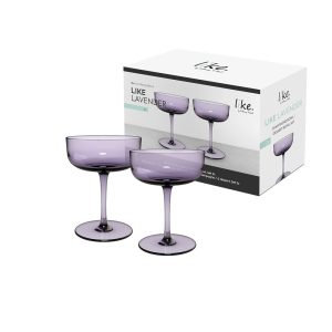 Conjunto de Taças para Champanhe ou Sobremesa com 2 Peças de Vidro e Capacidade de 100mL Villeroy Boch Roxo