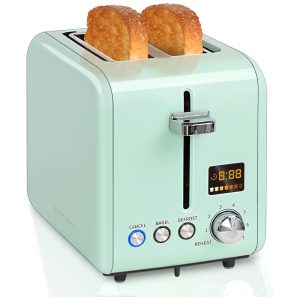 Torradeira Elétrica 2 Fatias com 7 Níveis de Tostagem 900W 110v SEEDEEM Verde