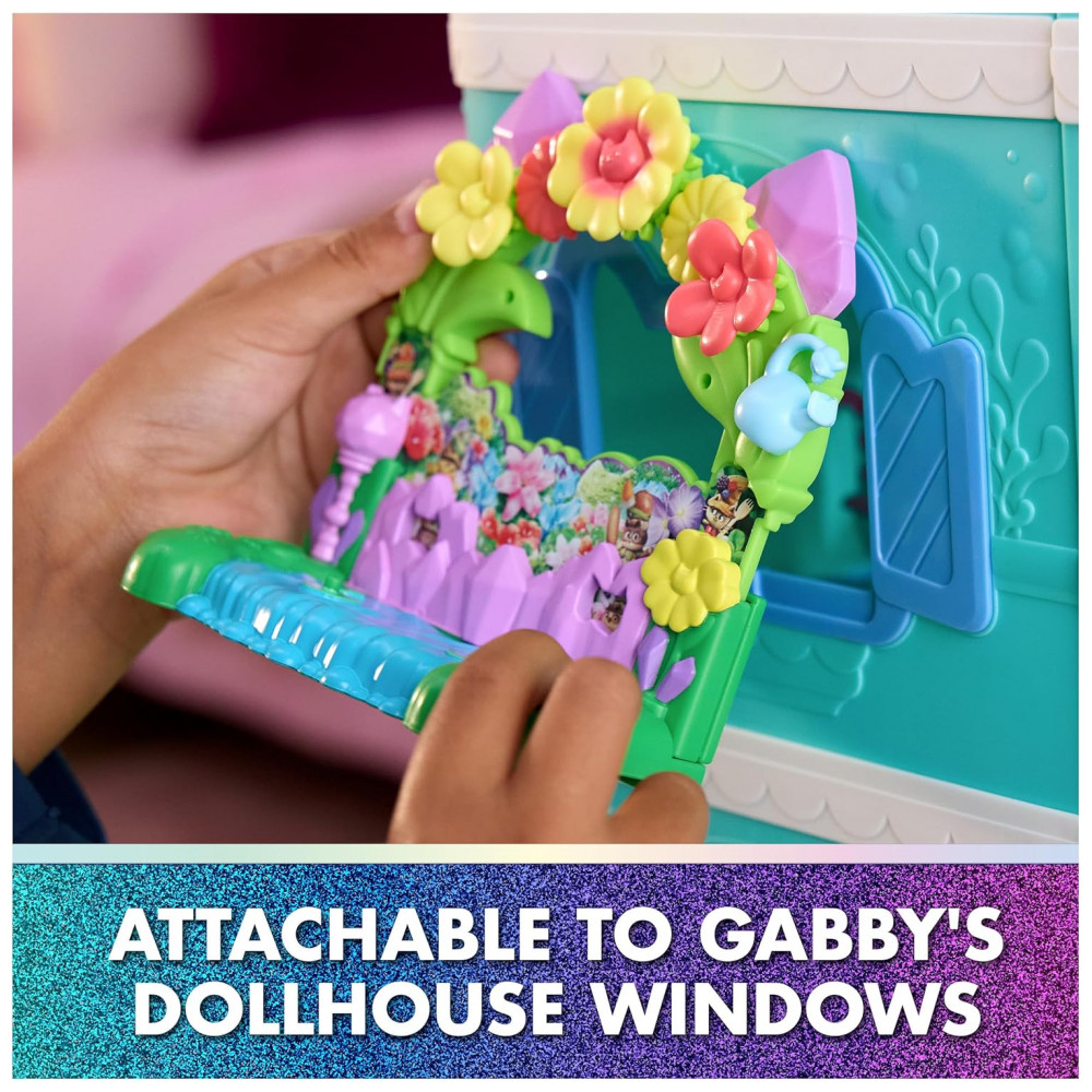 Gabbys Dollhouse, Jardim da Rainha Gatinha Fada na Sacada, com Acessórios para Boneca e Brinquedo, para Meninas e Meninos a partir de 3 anos - Imagem 8
