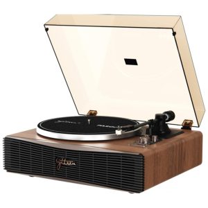 Toca-Discos Vintage Paron para Discos de Vinil com Alto-Falantes Integrados BluetoothSyitren