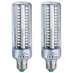 Lâmpadas LED Milho 25W 2 Unidades E27 2700K Luz Quente 2000 Lumens, Substitui 180W, Econômicas para Casa, Galpões, Jardim e Quintal,Bulbright