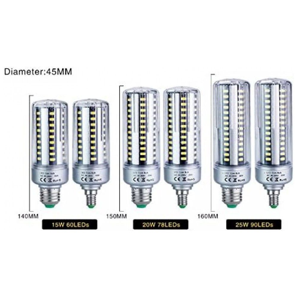 Lâmpadas LED Milho 25W 2 Unidades E27 2700K Luz Quente 2000 Lumens, Substitui 180W, Econômicas para Casa, Galpões, Jardim e Quintal,Bulbright - Imagem 2