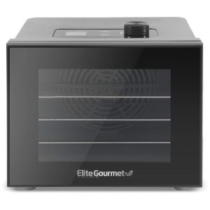 Desidratador de Alimentos com 4 Bandejas 350W 110v ELITE GOURMET EFD308 Preto