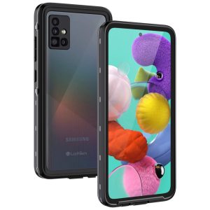 Capa Celular Prova Dágua IP68 Galaxy LANHIEM LH WP A51 Preto