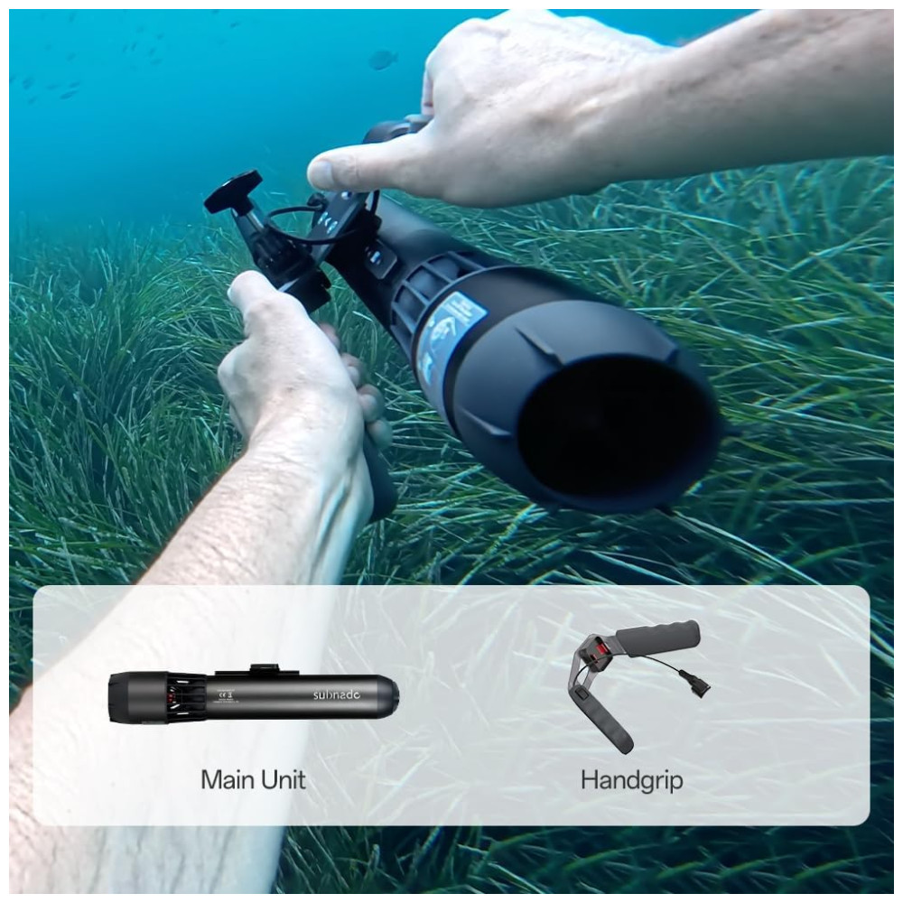 Scooter Subaquática Propulsor de Mergulho com Snorkel para Crianças e Adultos Waydoo Cinza - Imagem 4