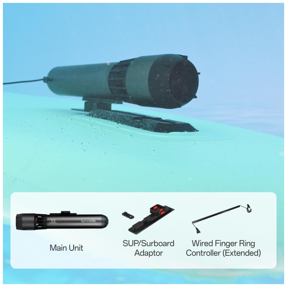 Scooter Subaquática Propulsor de Mergulho com Snorkel para Crianças e Adultos Waydoo Cinza - Imagem 8