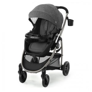 Carrinho de Bebê Graco Modes Pramette com Modo True Pram Assento reversível e Dobra com uma Mão Preto