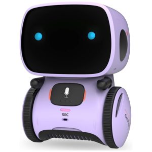 Robô Interativo GILOBABY para Crianças Companheiro com Controle de Voz Sensor de Toque Canto Dança Gravação e Repetição - Presente Divertido