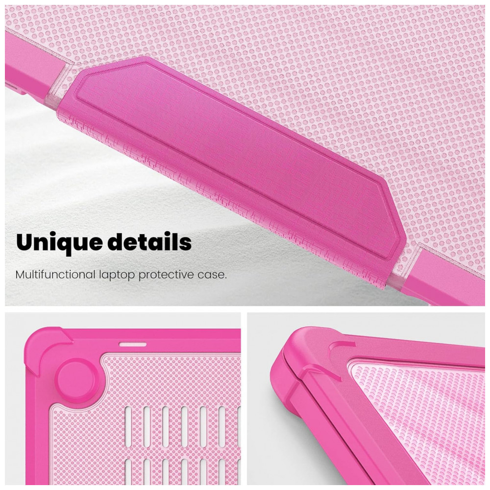 Capa Rígida Antichoque Pink XK para MacBook Air 15″ (2023–2025 Modelos A3241/A3114/A2941 M2/M3/M4) – MEEgoodo - Imagem 7