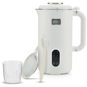 Máquina de Leite Vegetal 1L com Lâminas de Aço Inoxidável e Acessórios Venoly Branca