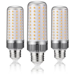 Lâmpada LED Milho E27 20W 180W Equiv. 3000K Branco Quente 2000LM Não Dimável 3 Unidades para Lustre Arandela e AbajurUSZWBY