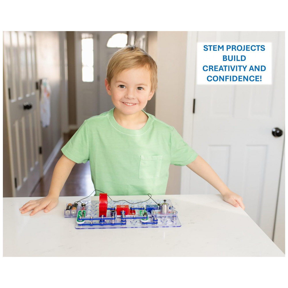 Snap Circuits Jr. SC-100 – Kit Educacional de Eletrônica com Mais de 100 Projetos para Crianças a Partir de 8 Anos - Imagem 3