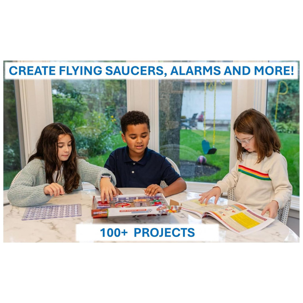 Snap Circuits Jr. SC-100 – Kit Educacional de Eletrônica com Mais de 100 Projetos para Crianças a Partir de 8 Anos - Imagem 7