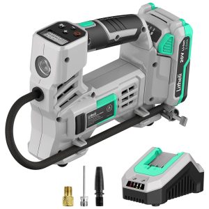 Compressor de Ar Elétrico 150PSI 20V 120W Automático LITHELI Cinza