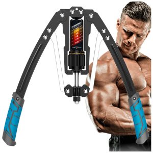 Aparelho de Musculação para Braço com Potência Hidráulica Ajustável de 18 a 200 kg EAST MOUNT Preto