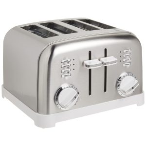 Torradeira Elétrica Com 4 fatias Branca 110v CUISINART CPT 180W Branco