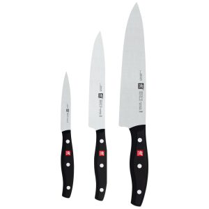 Conjunto de Facas Alemãs ZWILLING Twin Signature 3 Peças Ultra Afiadas Fabricadas em Fábrica Alemã Própria com Aço de Fórmula Especial Aprimorado por Quase 100 Anos
