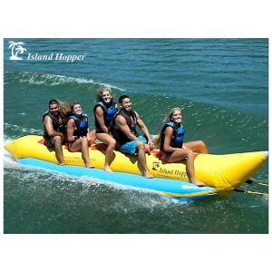 Banana Boat Rebocável para até 5 Pessoas 462 Quilos ISLAND HOPPER PVC 5 Amarelo
