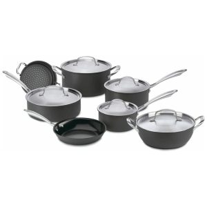 Conjunto de Panelas Antiaderentes Peças CUISINART GG 12 Preto