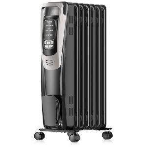 Aquecedor Elétrico a Óleo com 5 Configurações de Temperatura 110V 1500W PELONIS NY1507 14A Preto