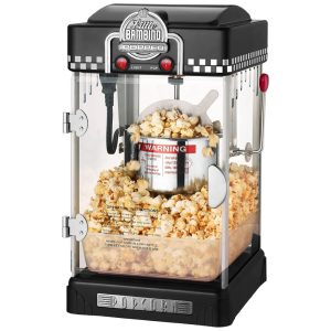 Máquina de Pipoca Bambino Pequena Cor Bordo Carvão Great Northern Popcorn