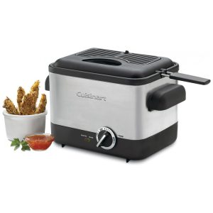 Fritadeira Elétrica 1.1L em Aço Inoxidável 1000W 110V Cuisinart CDF100 Prata
