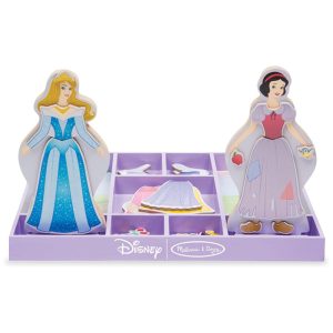 Kit Bonecas Magnéticas de Madeira Bela Adormecida e Branca de Neve com Mais de 40 Peças para Crianças Acima de 3 Anos Melissa & Doug
