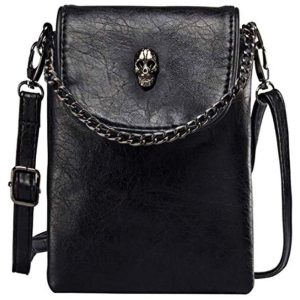 Mini Bolsa Feminina de Ombro Couro Sintético WITERY CA1602 Preto