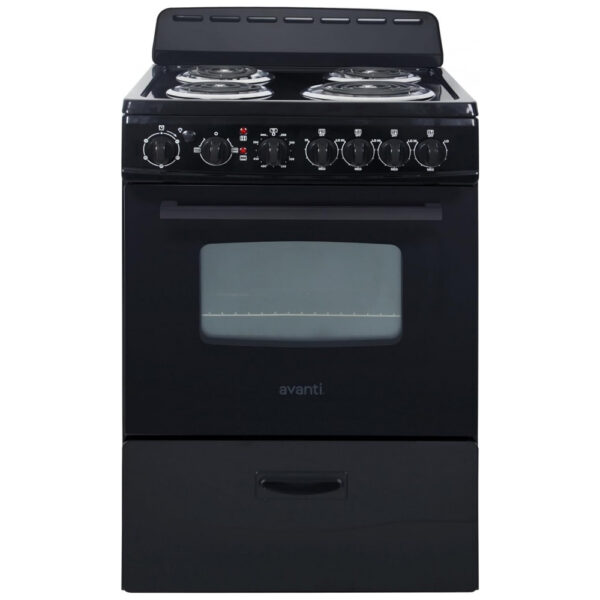 Forno Elétrico Avanti ERU240P1B Design Compacto com 4 Queimadores de Bobina, Porta de Vidro emoldurada,