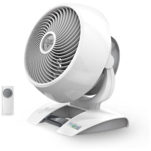 Ventilador com Controle de Velocidade Variável e Controle Remoto 110V 53W Vornado 6303DC Energy Smart Branco