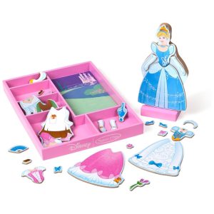 Boneca Magnética Disney Cinderela com 30 Peças para Crianças Acima de 3 Anos Melissa & Doug